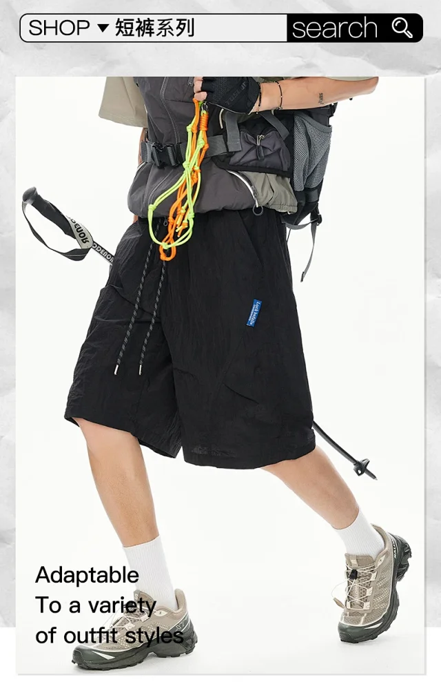 Men's Summer New Mountain Outdoor Work Shorts Detail