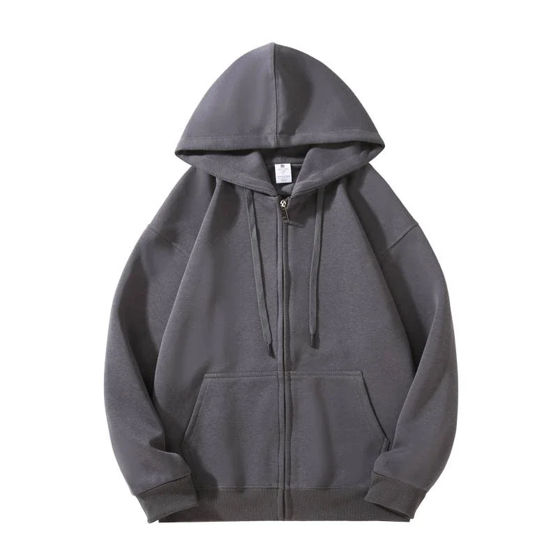 Autumn/Winter New Cotton Fleece Zip Hoodie