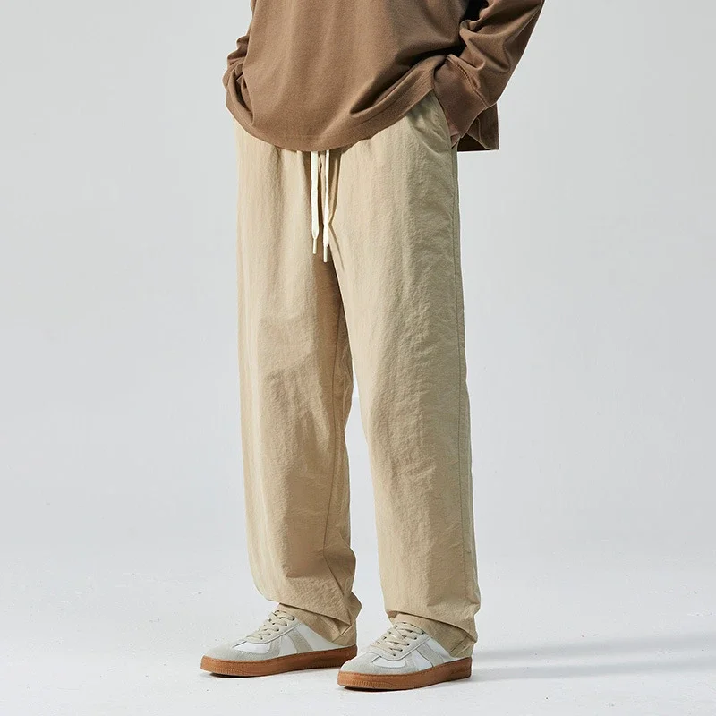 Men's Retro Loose Straight Trousers