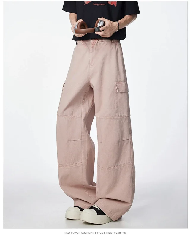 High - Street Retro Parachute Pants (Unisex) Detail