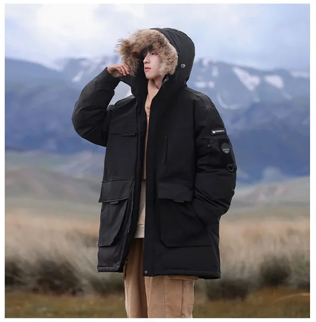 Winter New Fleece Parka Jacket Detail