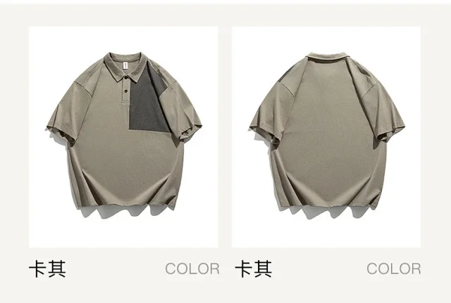 2025 Summer Men's Polo Shirt - Retro Colorblock Detail