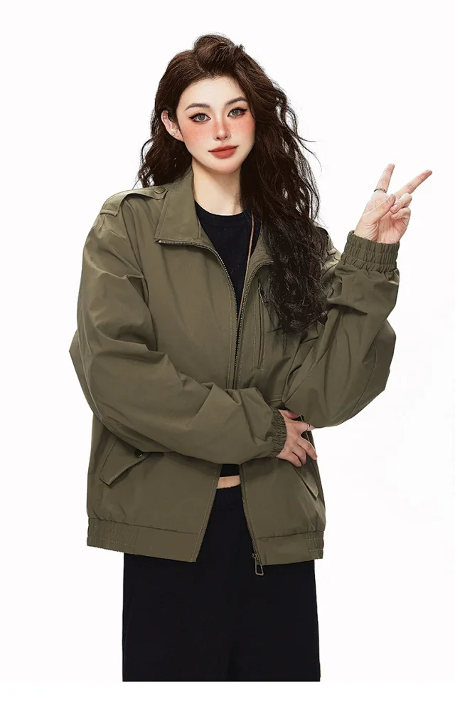Retro Pilot Jacket for Couples Detail