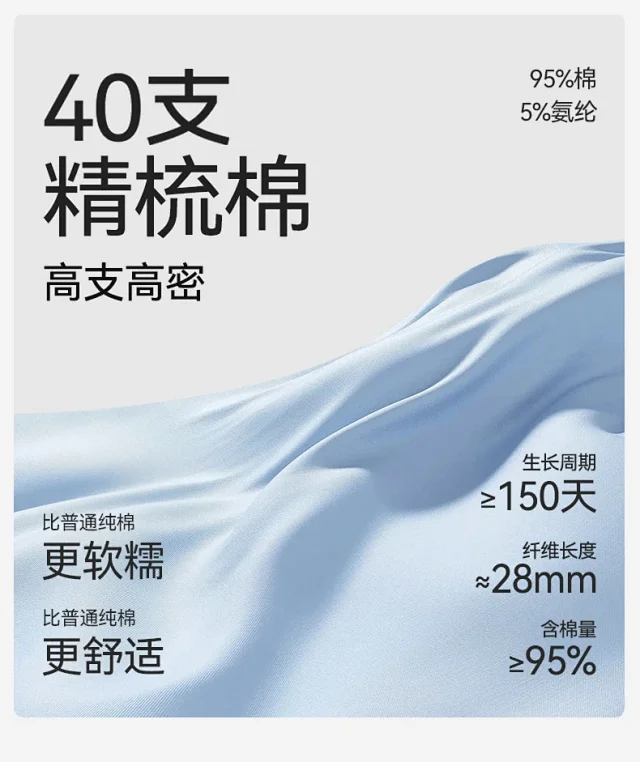 Summer Cotton A-Class: Antibacterial, Mid-Waist Detail