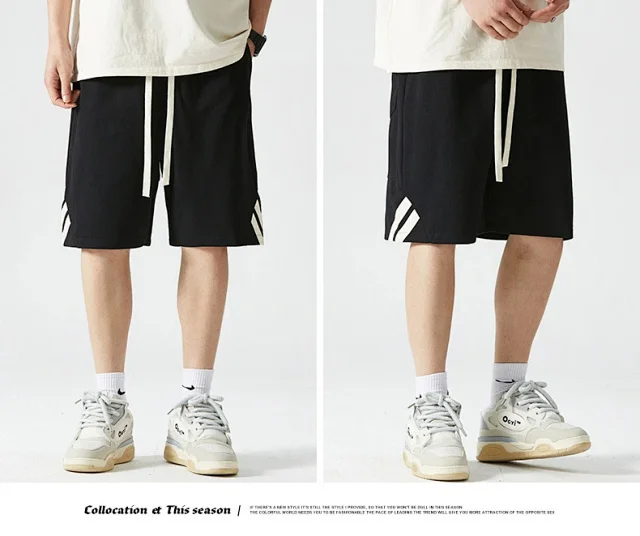 Men's Summer Ice Silk Beach Shorts Detail