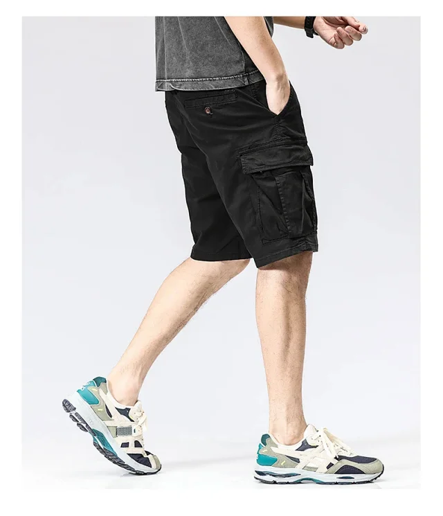 Men's Summer American Cargo Shorts Detail