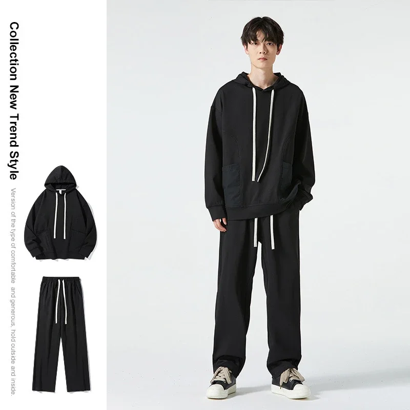 Men's Trendy Hoodie & Loose Pants Set