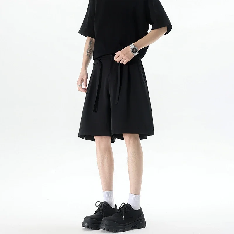 Men's Summer New Solid Color Five-point Shorts