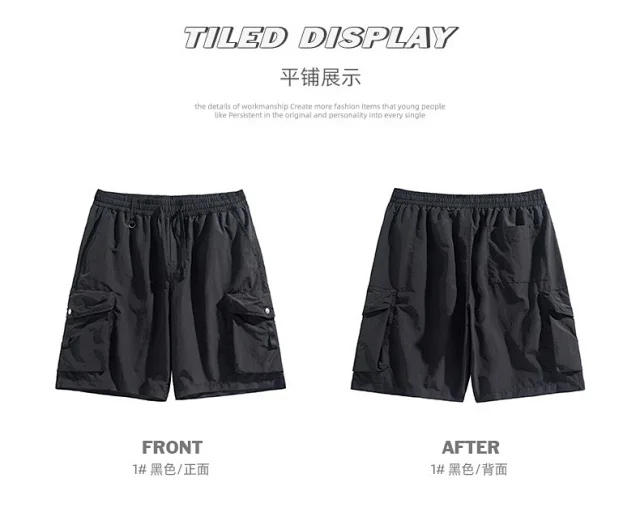 Summer New 5-Point Japanese Work Shorts Detail