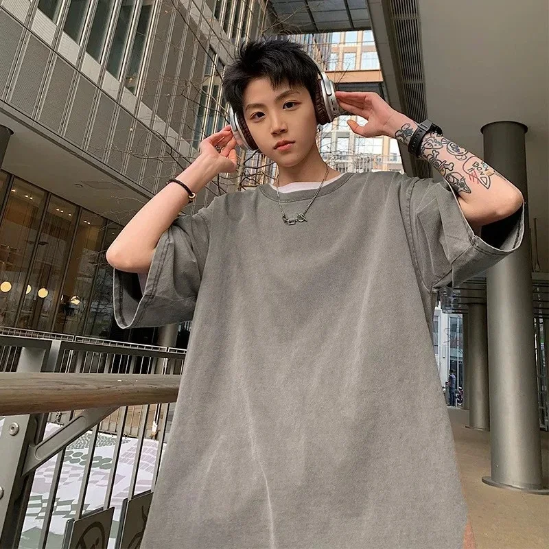 Men's Summer Vintage Washed T-shirt