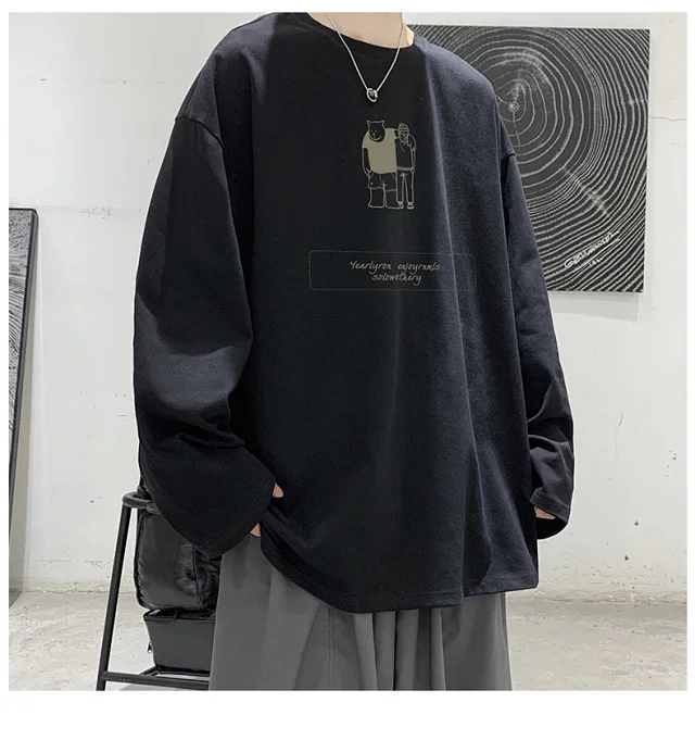 2025 Korean Round Neck Couple T-shirt Detail