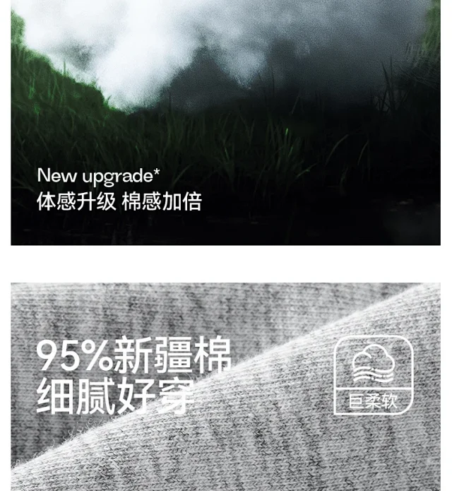 Men's Pure Cotton A-Class: 7A Antibacterial, Breathable Detail