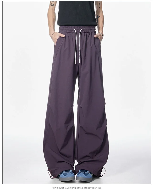 Summer Thin Parachute Pants Detail