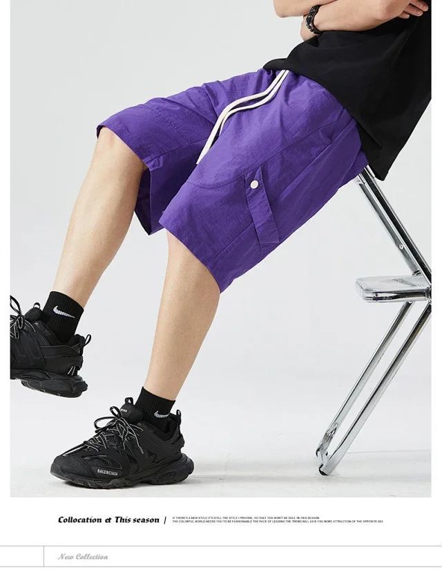 Japanese Mens Summer Work Shorts Detail