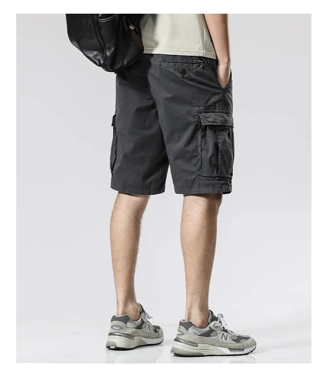 Men's Summer American Cargo Shorts Detail