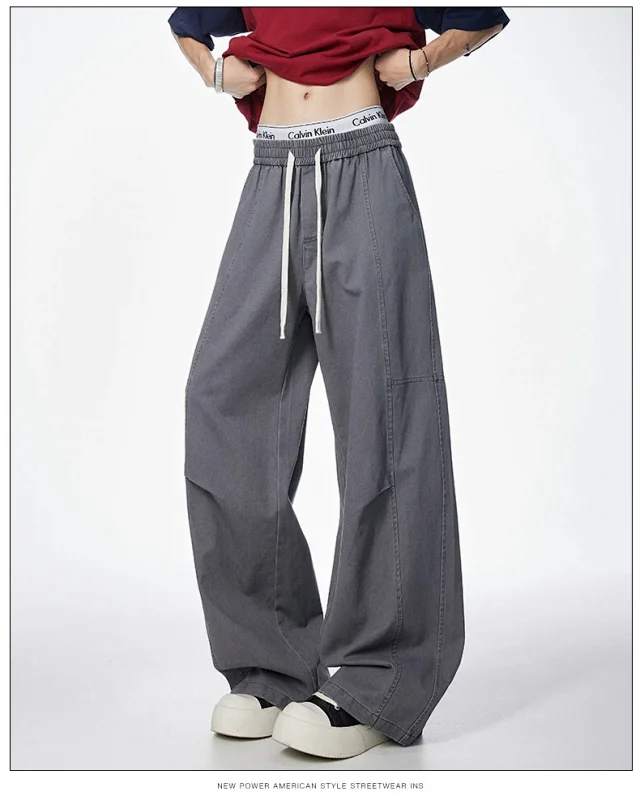 New Japanese Cotton Retro Trousers Detail