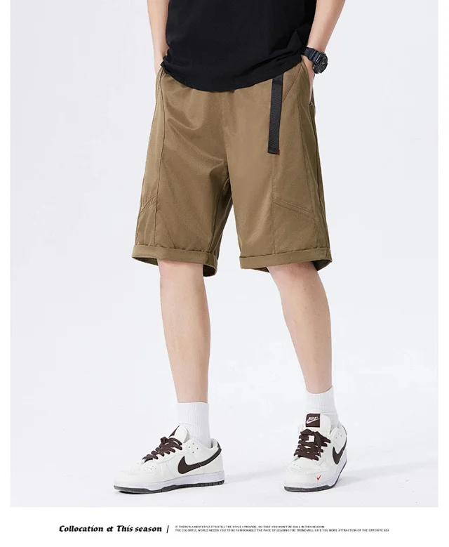 Men's Summer Lightweight Cargo Shorts Detail