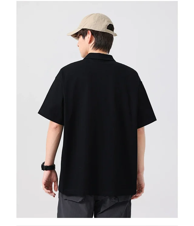 2025 Summer Men's Polo Shirt - Retro Colorblock Detail