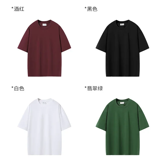 Unisex Crew Neck Heavyweight Solid Tee Detail