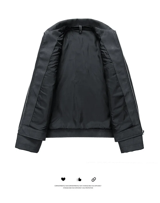 Vintage Biker Jacket for Men Detail