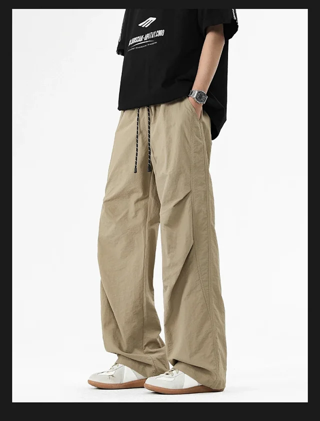 2025 Spring/Summer Men's Parachute Cargo Pants Detail