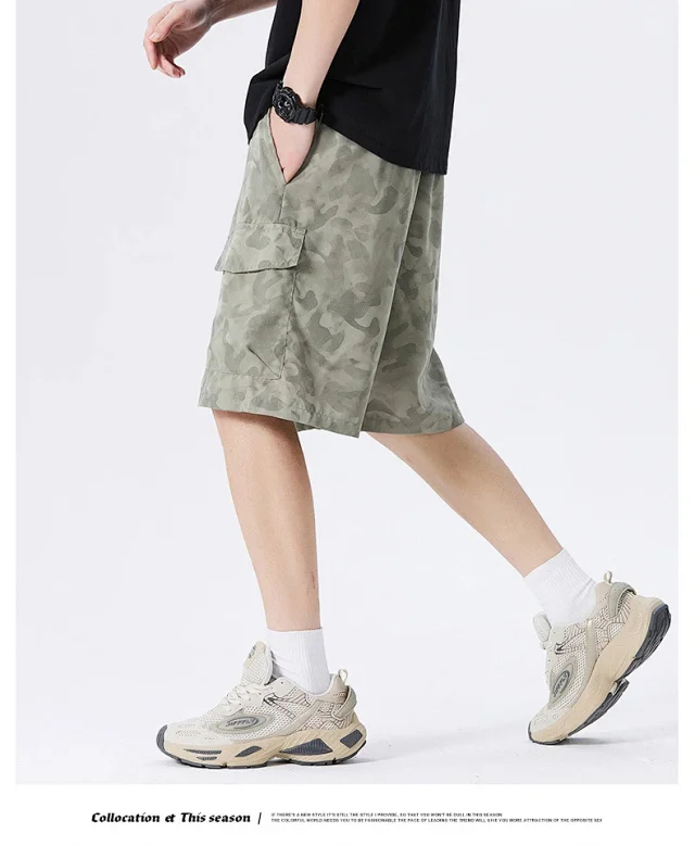 2025 Summer Camo Cargo Shorts (Men's) Detail