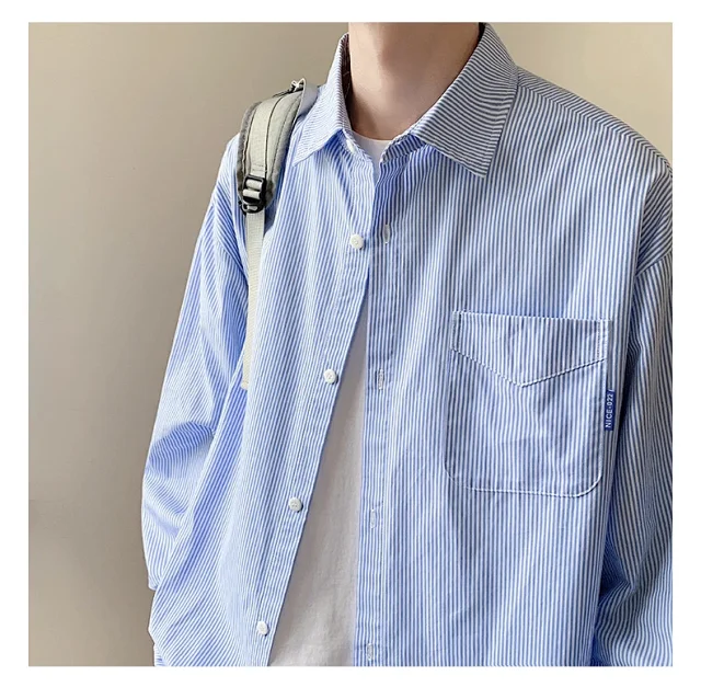 NASA Retro Striped Long-Sleeve Shirt Detail