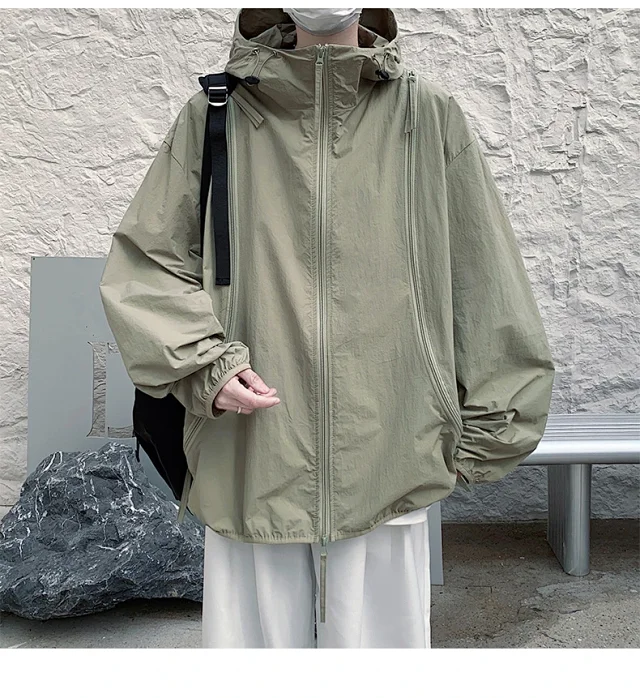 NASA Men's Zip Hooded Sun Jacket Detail