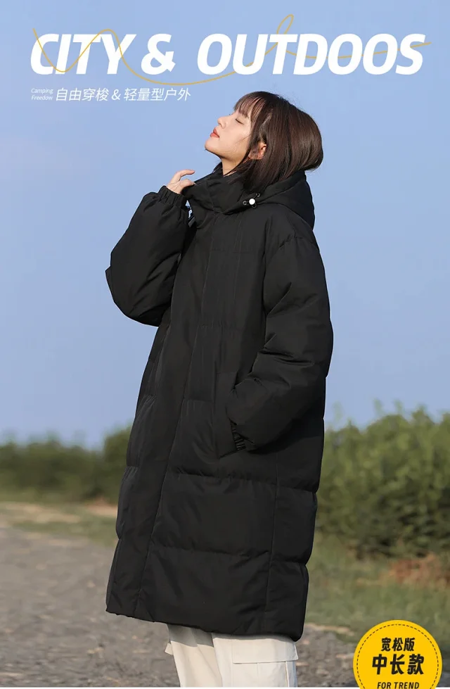 Men's Thick Warm Hooded Cotton Padded Coat Detail