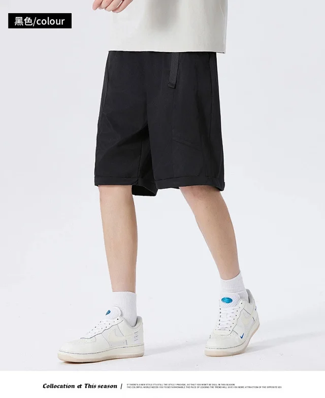 Men's Summer Lightweight Cargo Shorts Detail