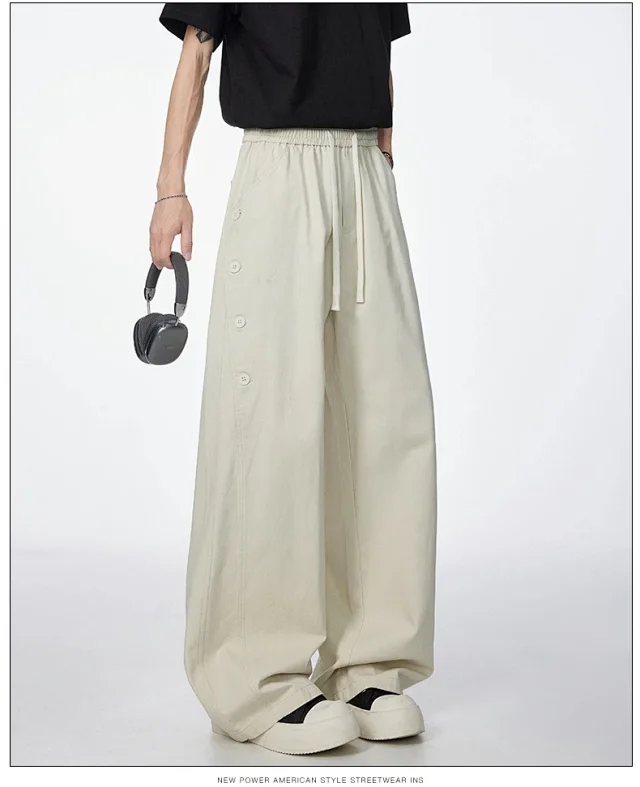 Men's BF Loose Wide-Leg Pants Detail