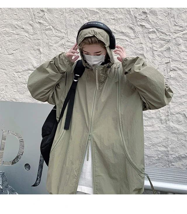NASA Men's Zip Hooded Sun Jacket Detail