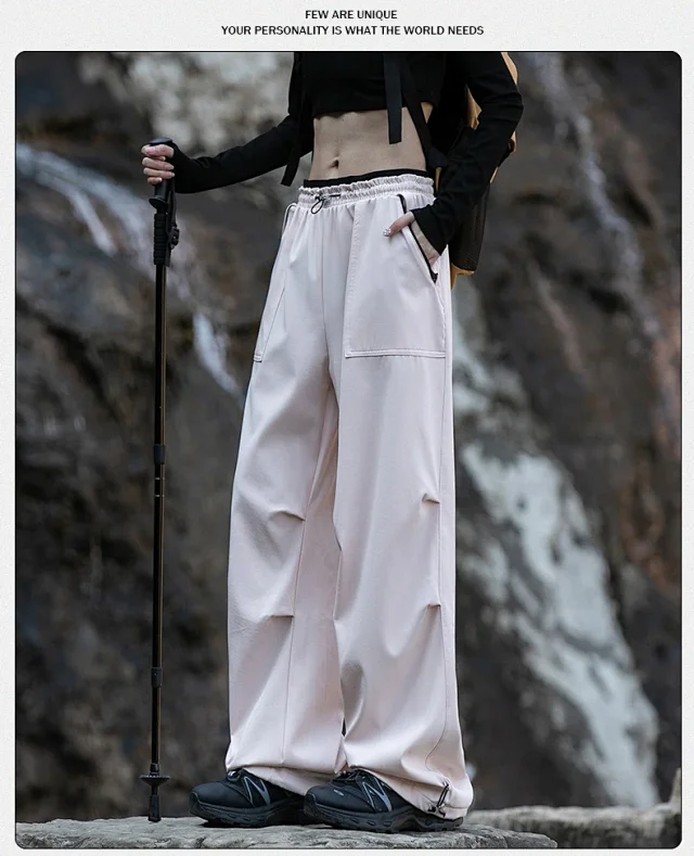 Windproof Waterproof Parachute Pants Detail