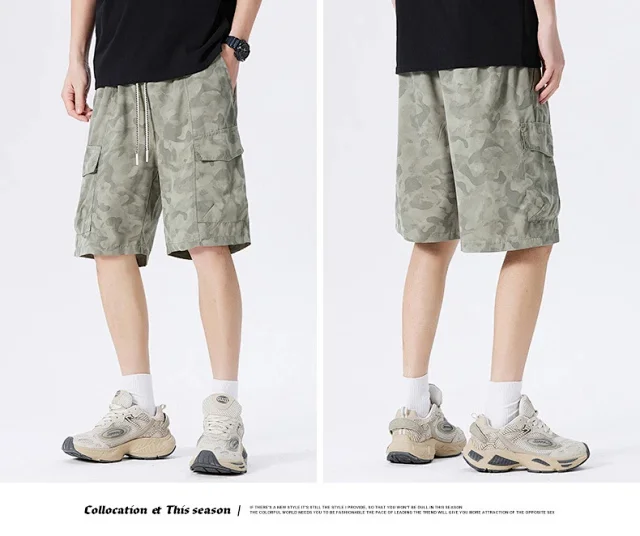 2025 Summer Camo Cargo Shorts (Men's) Detail