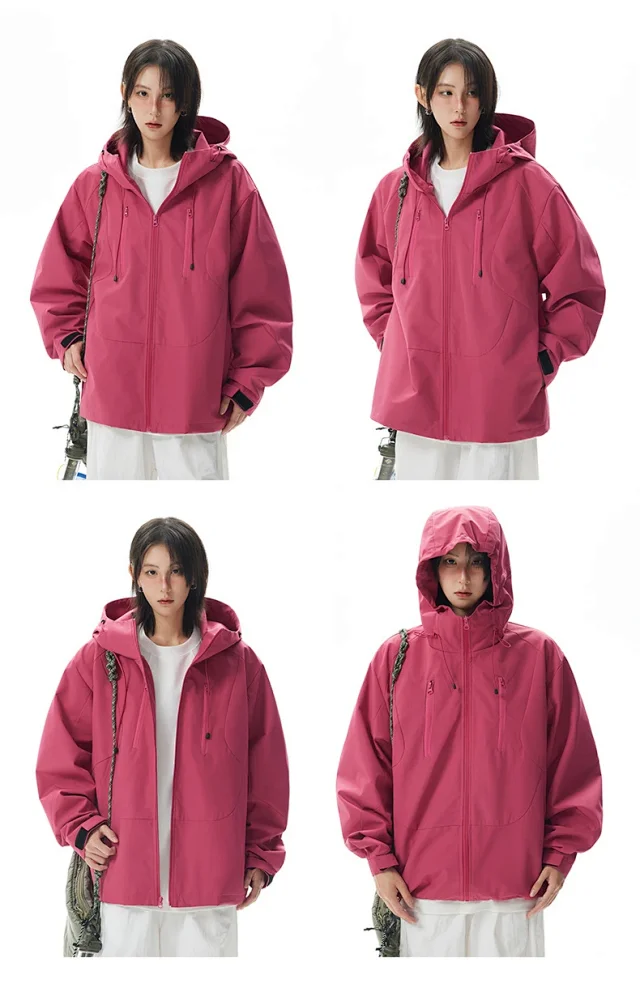 Autumn Outdoor Windproof Jacket for Couples Detail