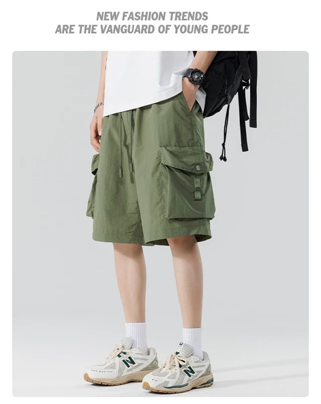 Summer New 5-Point Japanese Work Shorts Detail