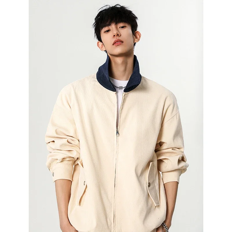 Autumn Retro Bomber Jacket for Couples
