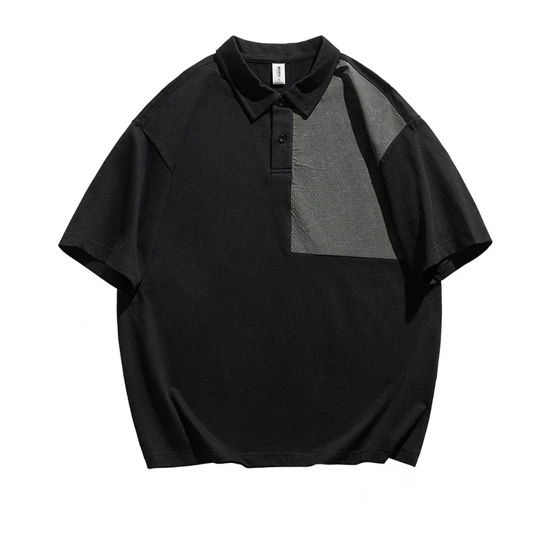 2025 Summer Men's Polo Shirt - Retro Colorblock