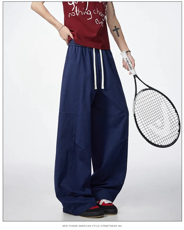 New Japanese Cotton Retro Trousers Detail