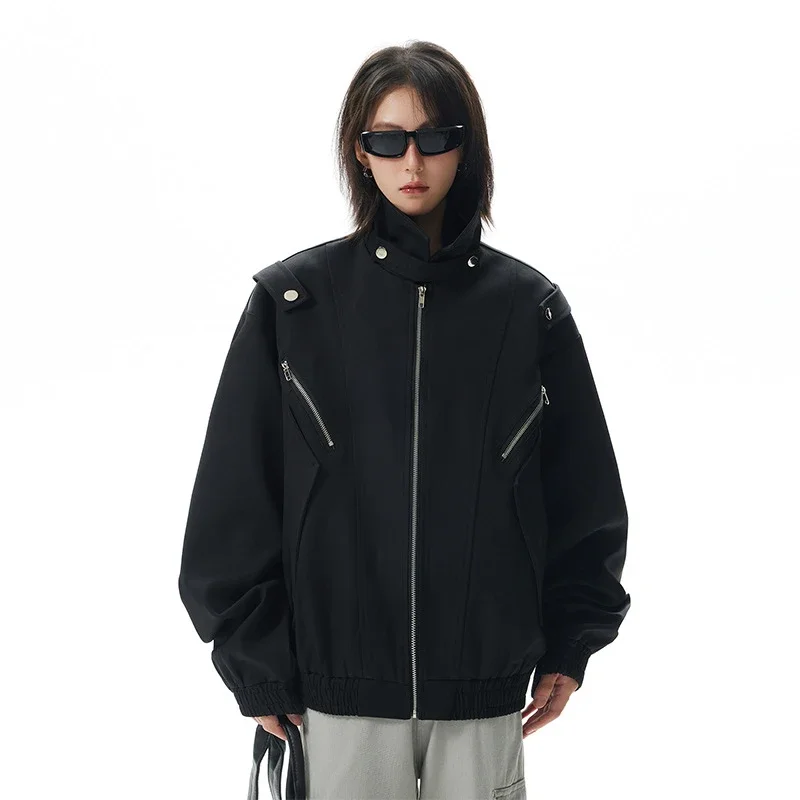 Men's Retro Flight Jacket with Zip Design