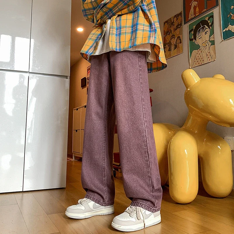 S Retro Couple Straight Jeans