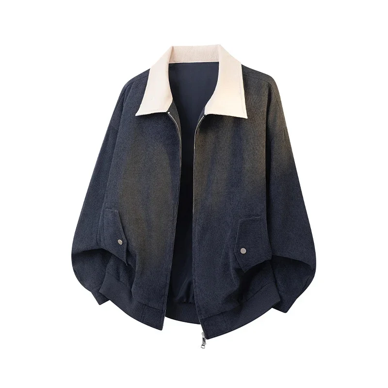 Autumn Retro Bomber Jacket for Couples