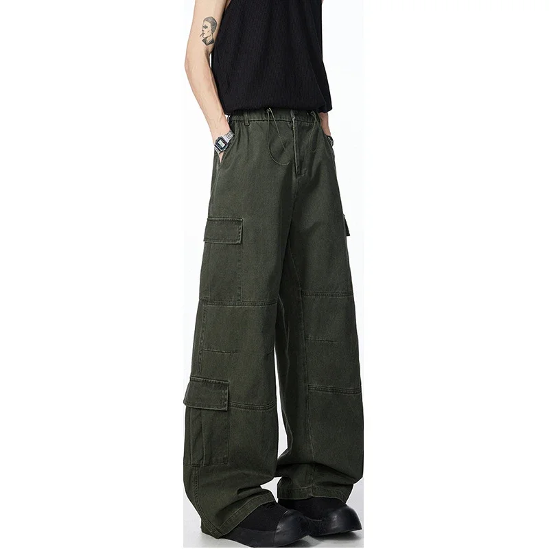 Unisex Retro Cotton Cargo Pants