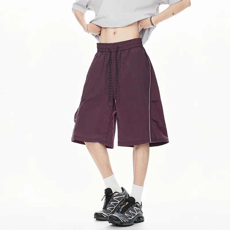 2025 Summer Men's Loose Reflective Shorts