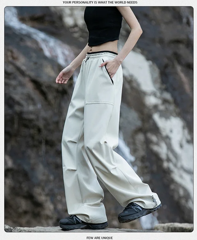 Windproof Waterproof Parachute Pants Detail