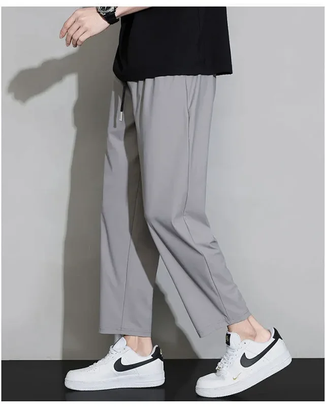 Men's Summer Ice Silk Joggers Detail