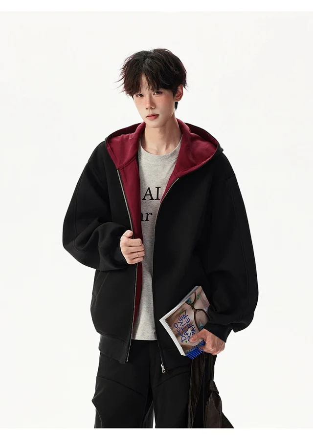 American New Color - Blocked Hoodie Detail