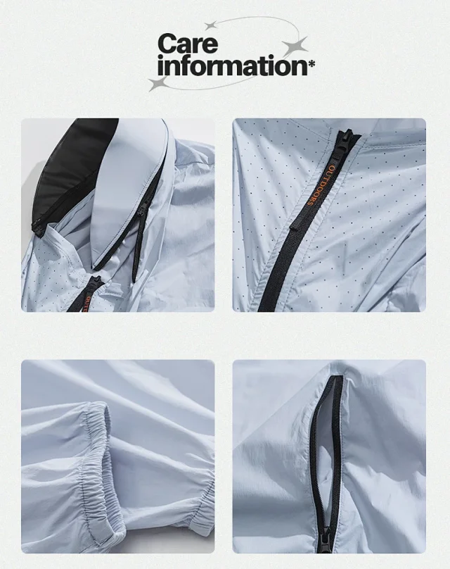 2025 Summer New UV-protective Skin Jackets for Outdoor Cycling Detail