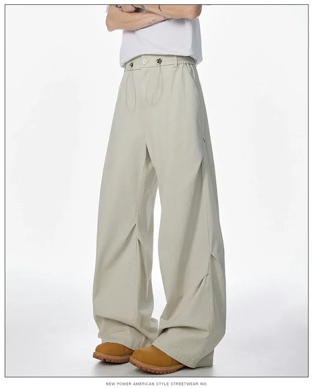 New American Pleated Saber Pants Detail