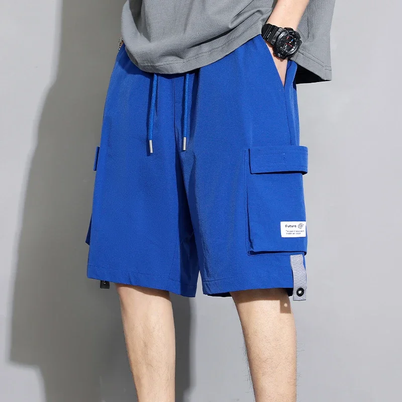 Men's Summer Ice Silk Cargo Shorts